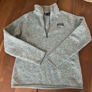 Patagonia Women's Better Sweater® 1/4-Zip Fleece Birch White Sz Medium